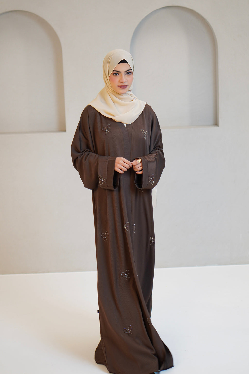 COQUETTE ABAYAH - CHOCOLATE BROWN