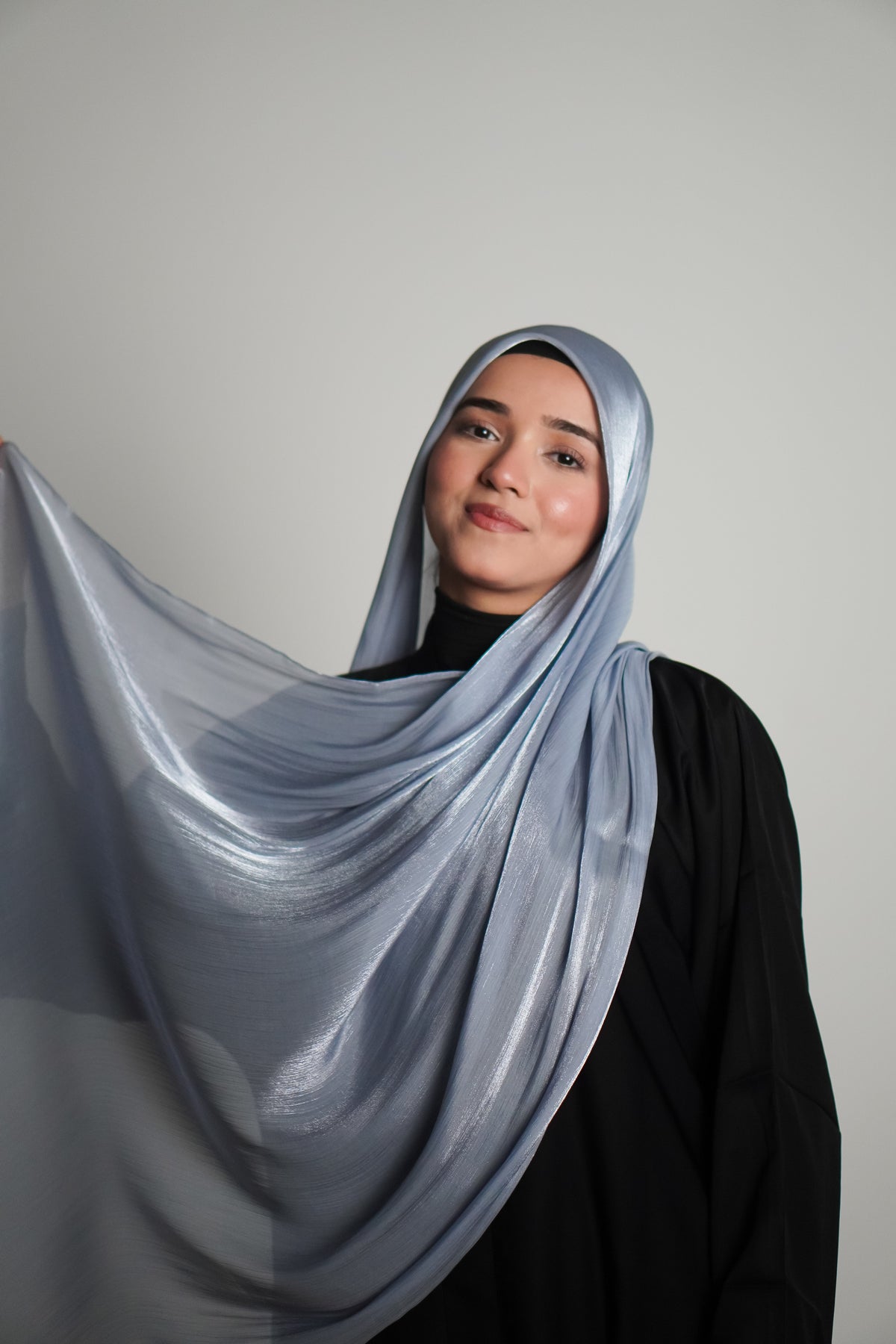Premium Organza Hijab - Baby Blue
