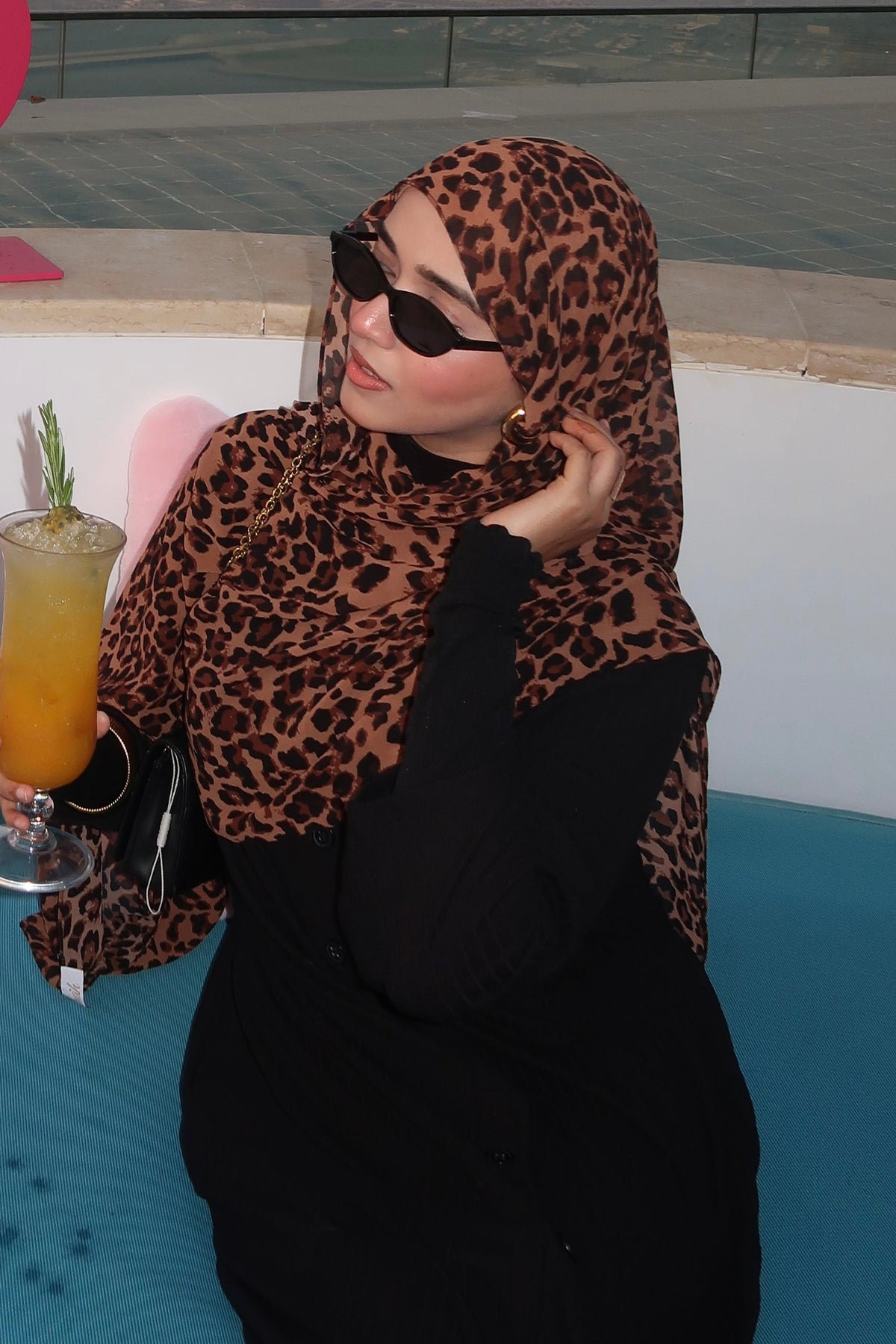 CHEETAH PRINT HIJAB — Only ₹499