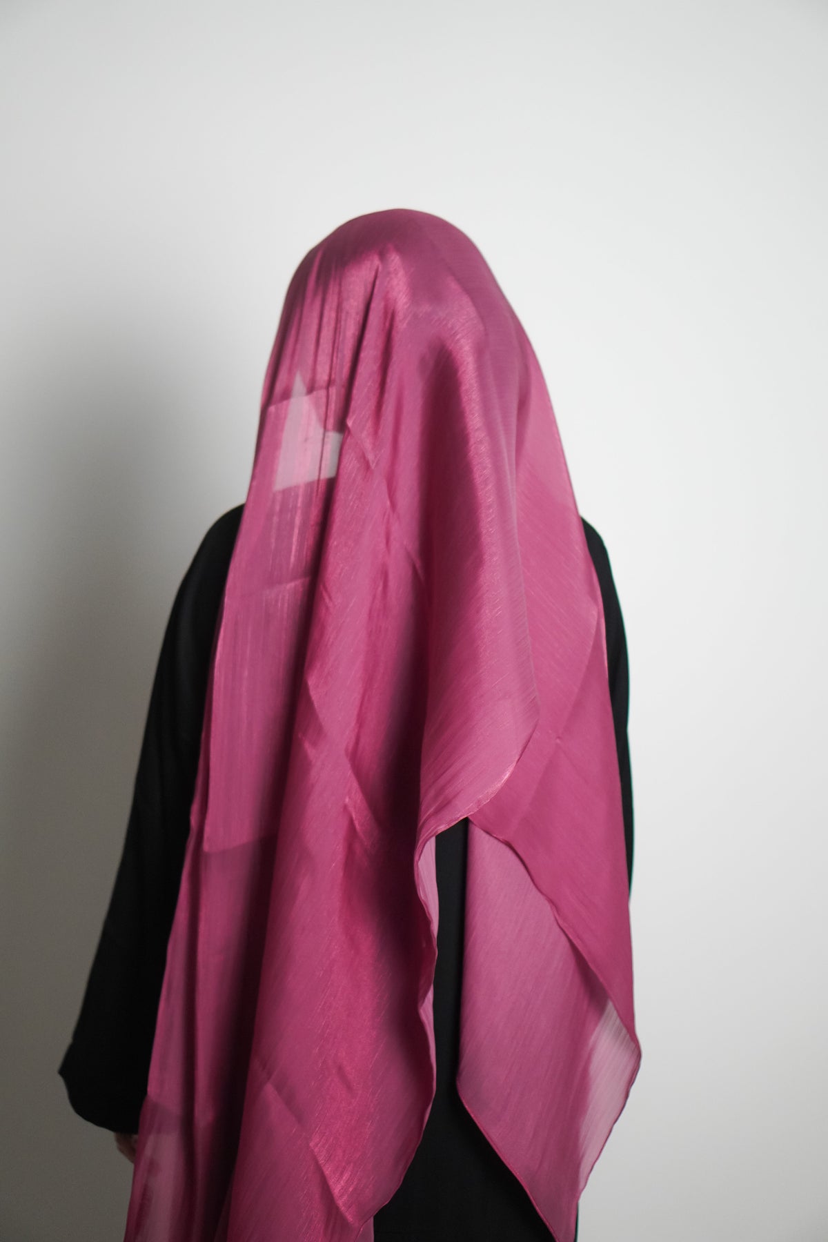 Premium Organza Hijab - Rose Pink
