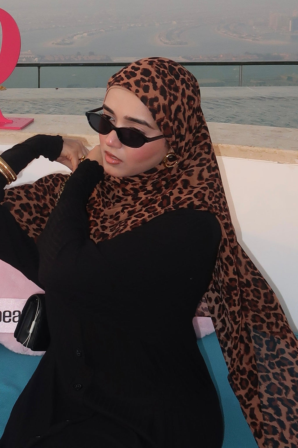 CHEETAH PRINT HIJAB — Only ₹499