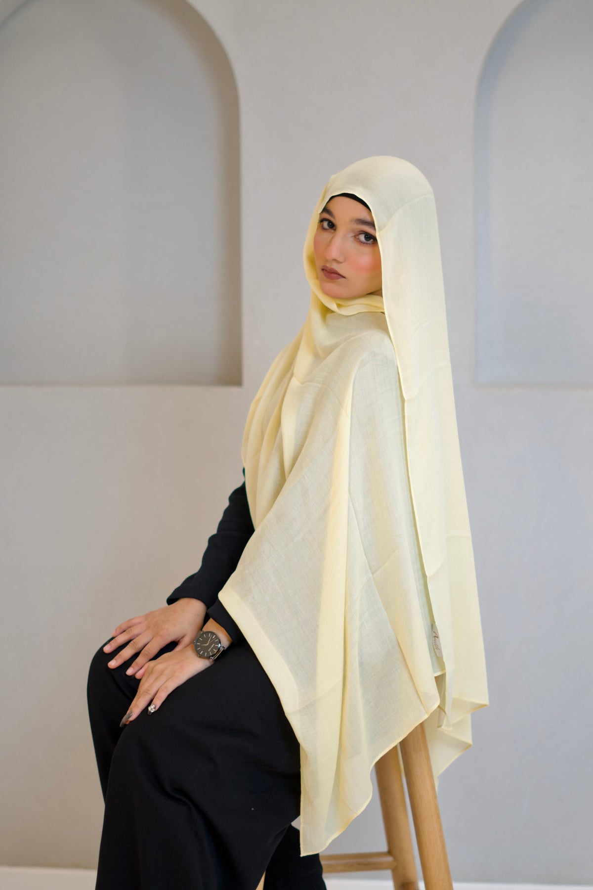 Modal Hijab #34 Butter Yellow