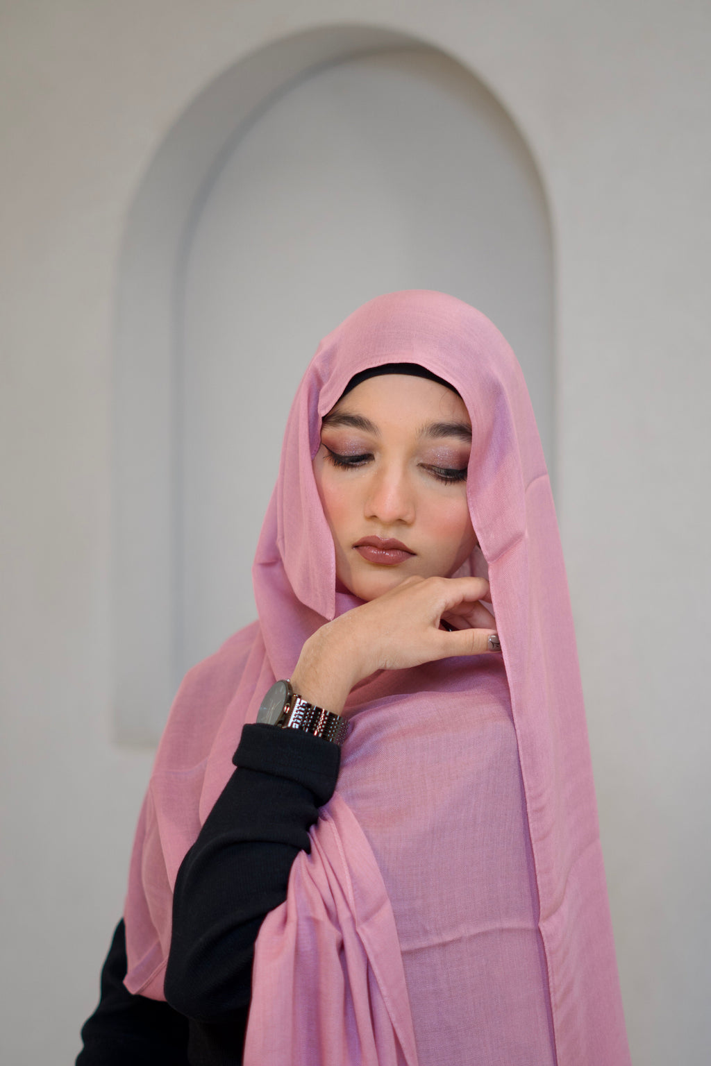 Modal Hijab #35 Barbie Pink
