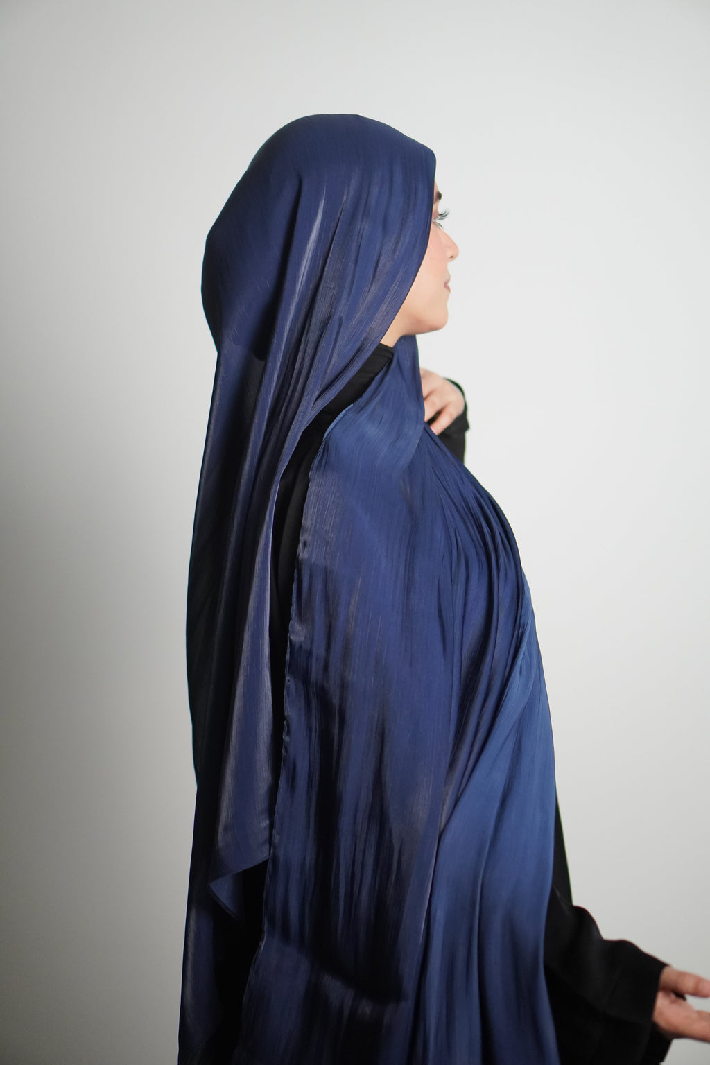 Premium Organza Hijab - Royal Blue
